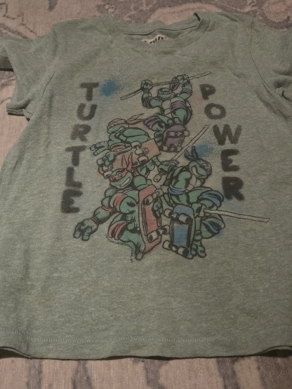 Love + Art Teenage Mutant Ninja Turtle Distressed T-shirt